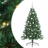 vidaXL Kunstig Forh&aring;ndsopplyst Juletre med 150 LED gr&oslash;nn 120 cm PVC