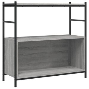 vidaXL Skrivebord gr&aring; sonoma 80x30x78,5 cm konstruert tre og jern