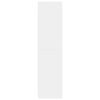 vidaXL Garderobe hvit 30x50x200 cm konstruert tre