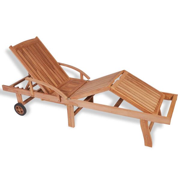 vidaXL Solseng heltre teak