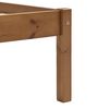 vidaXL Sengeramme honningbrun heltre furu 120x200 cm