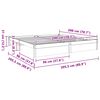 vidaXL Sengestamme Vokset Brun 200 x 200 cm Massiv furu