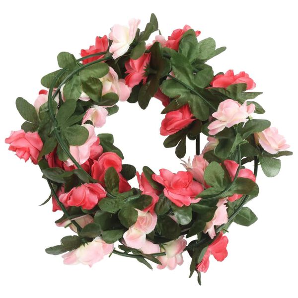 vidaXL Blomsterkranser for jul 6 stk vår rose 250 cm