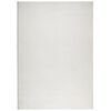 vidaXL Rug IZA kort luv skandinavisk utseende krem 140x200 cm