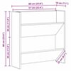 vidaXL Sko Skap 2 pcs Svart Eik 60 x 18 x 60 cm Konstruert tre