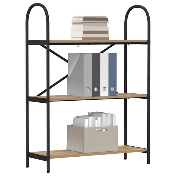 vidaXL Bokhylle Artisan Eik 80 x 30 x 109 cm Konstruert tre