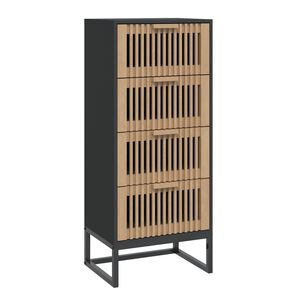 vidaXL Highboard svart 40x30x95 cm konstruert tre