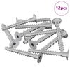 vidaXL Skrue 12 stk. Sinkbelagt 5 x 40 mm Jern