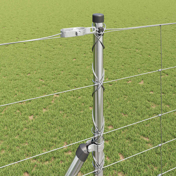 vidaXL Gjerdep&aring;le Galvanisert 50 x 1,4 m St&aring;l