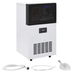 vidaXL Isbitmaskin 45 kg/24 t svart