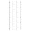 vidaXL Veggmontert vinstativ for 12 flasker 2stk hvit jern