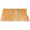 vidaXL Bordplate naturlig kant 80x60x3,8 cm heltre mango