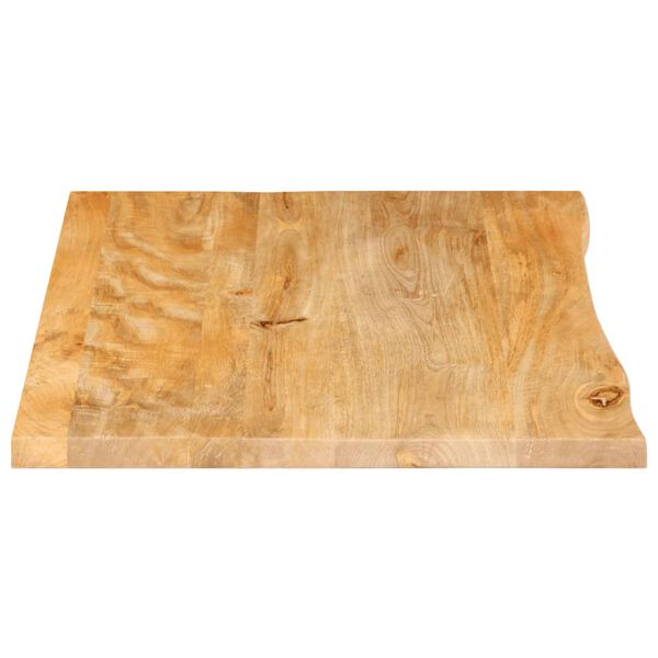 vidaXL Bordplate naturlig kant 80x60x3,8 cm heltre mango