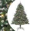 vidaXL Kunstig juletre gr&oslash;nn 240 cm PVC og plast og st&aring;l