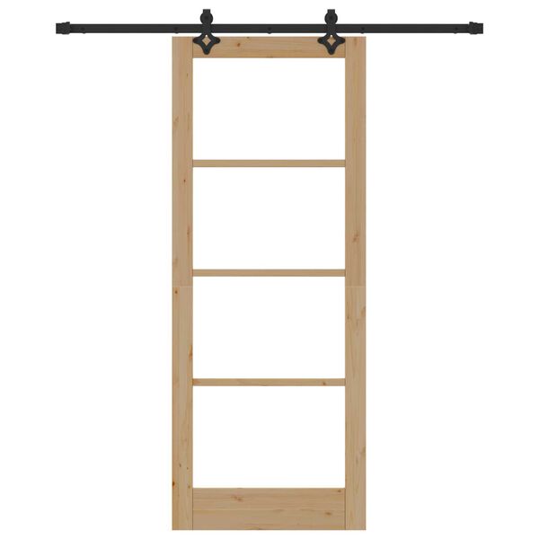 vidaXL Skyved&oslash;r ORKDAL Naturlig og svart 83 x 211 cm