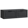 vidaXL Vegghengt TV skap Svart 98 x 41 x 30 cm Konstruert tre