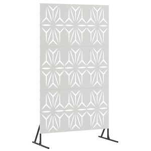 vidaXL Personvernsvegg 100 x 50 x 180 cm Rustfritt st&aring;l S&oslash;lv