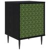 vidaXL Nattbordskap GELEEN Svart eik 36 x 33 x 51 cm Konstruert tre