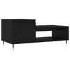 vidaXL Salongbord svart 100x50x45 cm konstruert tre