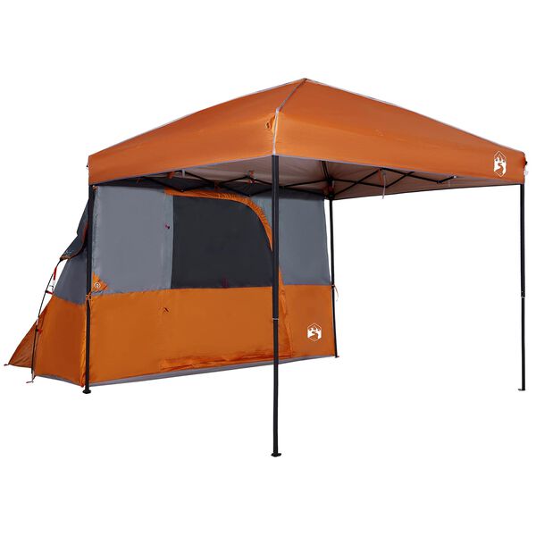vidaXL Camping Telt Sett med tak 2 pcs Oransje Taffeta og Stoff