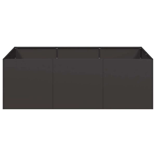 vidaXL Plantekasse svart 120x80x40 cm st&aring;l