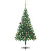 vidaXL Forh&aring;ndsbelyst kunstig juletre med kulesett 180 cm 564 grener