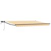 vidaXL Manuell utvidbar markise med LED-lamper 4,5 &times; 3 m