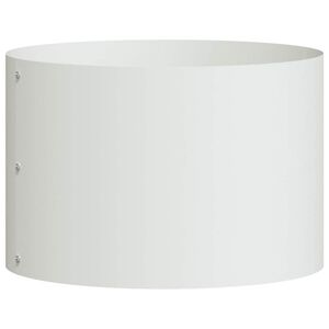 vidaXL Plante ring Hvit 30 x 30 x 20 cm Kaldvalsest&aring;l