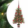 vidaXL Juletre med 150 LED med stativ gr&oslash;nn 65 cm PE