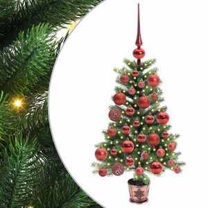 vidaXL Juletre med 150 LED med stativ gr&oslash;nn 65 cm PE