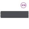 vidaXL Plenkanter 10 stk antrasitt 25x103 cm kaldvalset st&aring;l