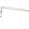 vidaXL Uttrekkbar markise kremhvit 4,5x3 m stoff og aluminium