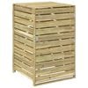 vidaXL Oppbevaring for avfallsbeholdere med hjul for 1 beholder 240 L