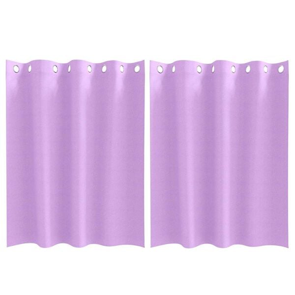 vidaXL M&oslash;rkleggende Gardiner med Ringer 2 pcs Lilla 140 x 140 cm