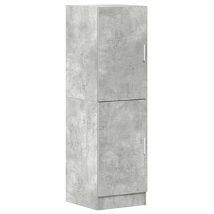 vidaXL Kj&oslash;kkenskap betonggr&aring; 38x41,5x131,5 cm konstruert tre
