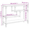vidaXL Konsollbord svart 100x30x75 cm konstruert tre