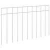 vidaXL Hagegjerdepanel 24 stk. 50 x 30 cm Galvanisert st&aring;l S&oslash;lv