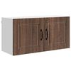 vidaXL Veggskap PORTO Brun Eik 80 x 31 x 40 cm Konstruert tre