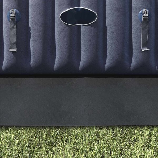 vidaXL Bassengduk lysegr&aring; 300x220 cm polyester geotekstil