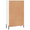 vidaXL Highboard h&oslash;yglans hvit 69,5x31x115 cm konstruert tre