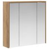 vidaXL Baderomsspeilskap Kunstnerisk Eik 63,5 x 16 x 62,5 cm