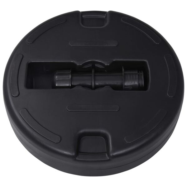 vidaXL Parasollfot sand/vann 24 L svart