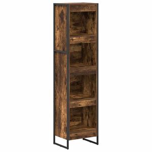 vidaXL Bokskap 40 x 30 x 155 cm Konstruert tre R&oslash;yk Eik