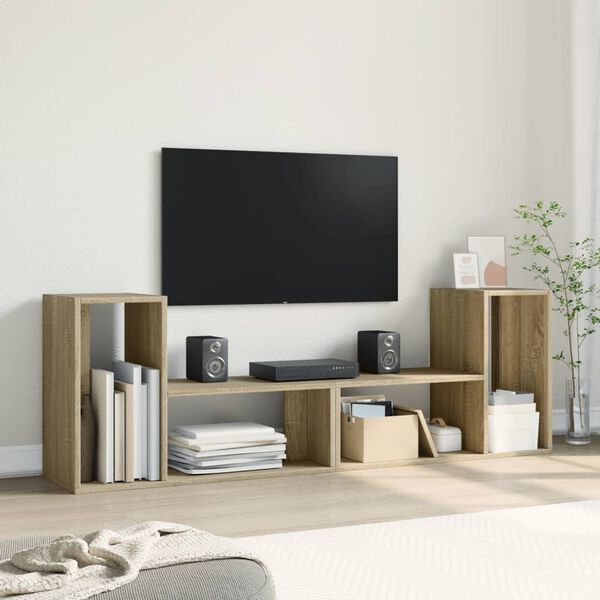 vidaXL TV-benker 2 stk sonoma eik 75x30x50 cm konstruert tre