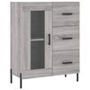 vidaXL Highboard gr&aring; sonoma 69,5x34x180 cm konstruert tre