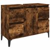 vidaXL Servantskap r&oslash;kt eik 80x33x60 cm konstruert tre