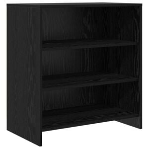 vidaXL Serviesskap Svart 70 x 41 x 75 cm Konstruert tre