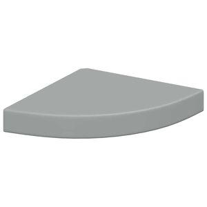 vidaXL Flytende vegghylle gr&aring; 25x25x3,8 cm MDF