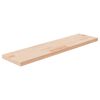 vidaXL Hylleplate 80x20x2,5 cm ubehandlet heltre eik