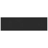 vidaXL Vinduskarmer Svart med trestruktur 120 x 45 x 4,5 cm PVC